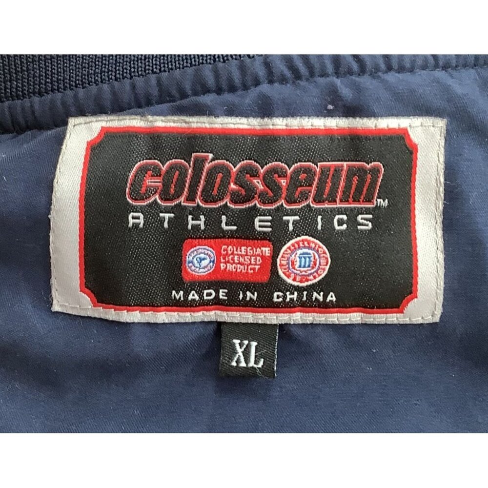 West Virginia Navy Blue Pullover Jacket XL Colosseum Athletics Polyester Lined - Picture 5 of 7